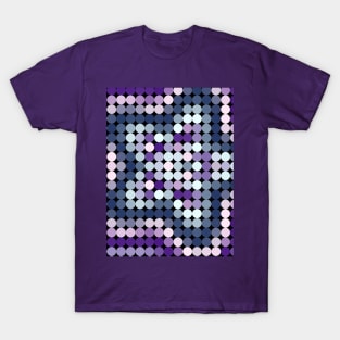 purple and blue dotted star design T-Shirt